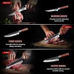 Huusk 6-Piece Handmade Japanese Chef Knife Set