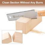 Husfunov 6 Inch Japanese Pull Saw, Double Edges