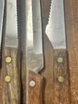 Japanese Kitchen Knives Set with Wooden Handles