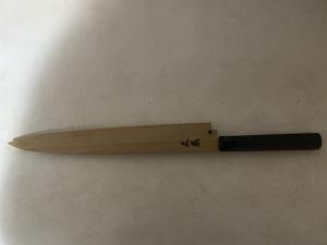 Masamoto Yanagi Blue #2 270mm Knife with Ebony Handle