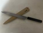 Masamoto Yanagi Blue #2 270mm Knife with Ebony Handle