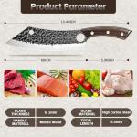 8-Inch Purple Dragon Japanese Butcher Knife