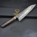Japanese Damascus Chef Knife with Rosewood Handle