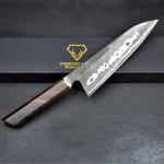 Japanese Damascus Chef Knife with Rosewood Handle