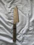 Takeshi Saji VG10 Nashiji Rainbow Damascus Bunka 165mm