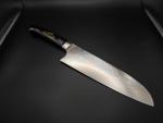 Takeshi Saji Maki-e Aogami 2 Damascus Santoku 180mm