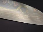 Takeshi Saji Maki-e Aogami 2 Damascus Santoku 180mm