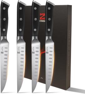 Zennish 5 Inch Steak Knives Set of 4