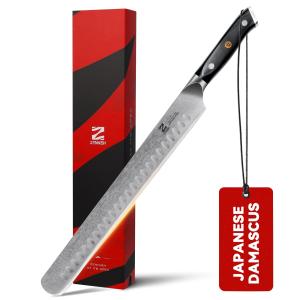 Zennish 12" Carving Knife for Meat and Turkey