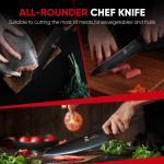 Zennish 8-Inch Obsidian Chef Knife