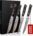 Zennish AUS-10 Damascus Steak Knives Set