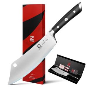 Zennish 8 Inch Chef Cleaver Knife with Gift Box