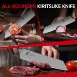 Zennish 8.5 Inch Kiritsuke Knife, AUS-10 Steel
