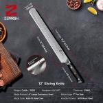 Zennish 12" Carving Knife for Meat and Turkey