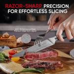 Zennish 4-Piece Non-Serrated Steak Knife Set