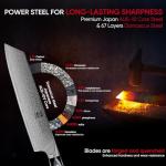 Zennish 8.5 Inch Kiritsuke Knife, AUS-10 Steel