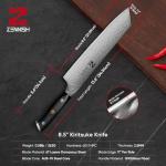 Zennish 8.5 Inch Kiritsuke Knife, AUS-10 Steel