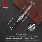6-Inch Zennish Boning Knife with Damascus Steel