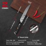 Zennish 4-Piece Non-Serrated Steak Knife Set