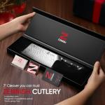 Zennish 7" Damascus Meat Cleaver with G10 Handle