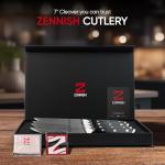 Zennish 4-Piece Non-Serrated Steak Knife Set