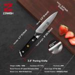 Zennish 3.5-Inch Paring Knife with Damascus Steel