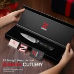 Zennish 3.5-Inch Paring Knife with Damascus Steel