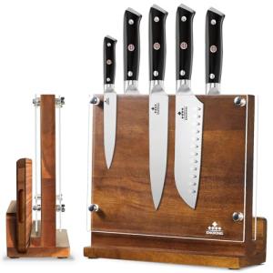 ENOKING Magnetic Knife Block with Acrylic Shield