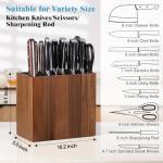 Enoking XXL Acacia Wood Knife Storage Block
