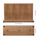 Extra Large Magnetic Knife Block in Acacia Wood