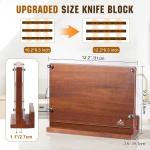 ENOKING Magnetic Knife Block with Acrylic Shield
