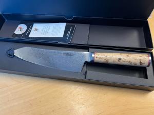 Miyabi Birchwood 7" Santoku Knife, SG2 Steel