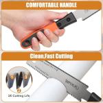 6-Inch Double-Edge Japanese Hand Saw with Grip