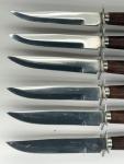 Vintage Japanese Steak Knives with Wooden Handles