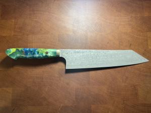 Nigara Hamono R2/SG2 Kurosome Damascus Kiritsuke 240mm