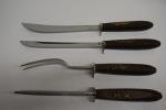 Samurai Knife Set: 4-Piece Meat Carving Kit