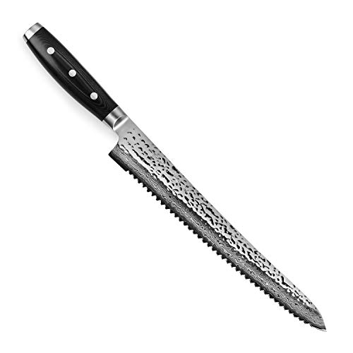 Enso 10.75" Japanese Bread Knife - VG10 Damascus