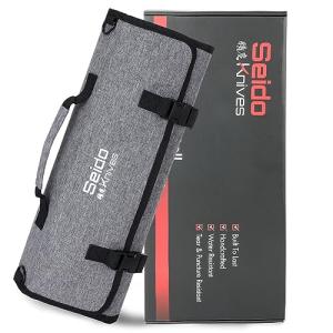 Seido Chef's Knife Roll Bag with 16 Slots