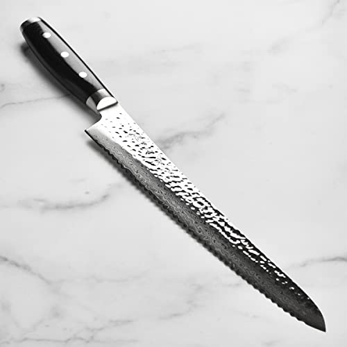 Enso 10.75" Japanese Bread Knife - VG10 Damascus