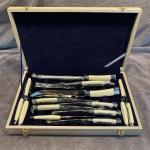 Vintage Japanese Sword Stainless Steel Knife Set