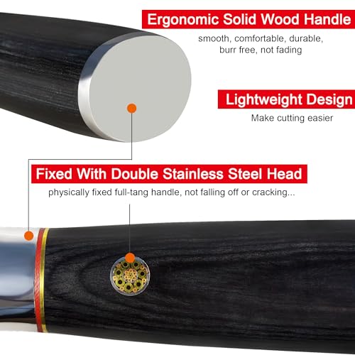 FODCOKI 67-Layer Damascus Nakiri Knife - Japanese Precision