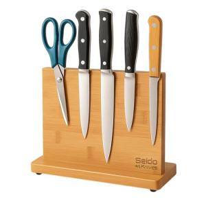 Seido Bamboo Magnetic Knife Holder - Space-Saving Design