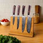 Seido Bamboo Magnetic Knife Holder - Space-Saving Design