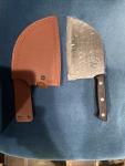 ENOKING 6.7in Hand Forged Meat Cleaver Knife