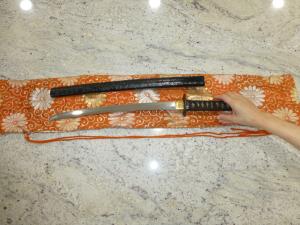 Handmade Tamahagane Folded Steel Wakizashi Sword