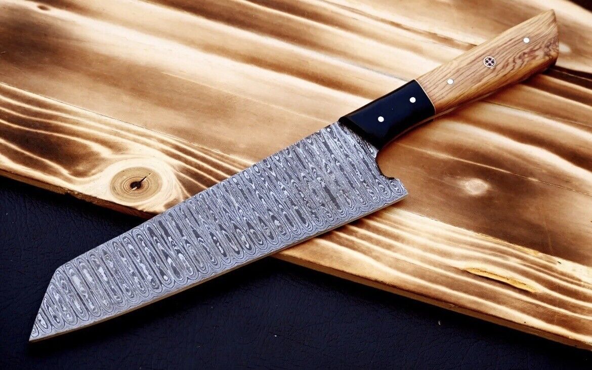 Handmade Damascus Bunka Knife Chef 13" Japanese