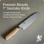 Shun Premier Blonde 7" Santoku Knife - Versatile Japanese Knife