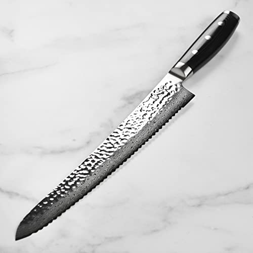 Enso 10.75" Japanese Bread Knife - VG10 Damascus