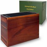 ENOKING XXL Acacia Wood Knife Block with Blade-Pro