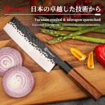 KEEMAKE 7-Inch Nakiri Vegetable Knife - Japanese Steel